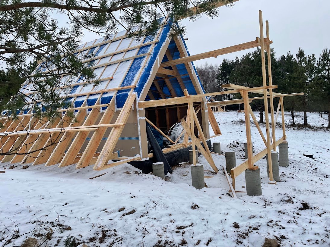 Namelių nuoma prie ežero Aušrinėje, nakvynė dviems, savaitgalio poilsis gamtoje